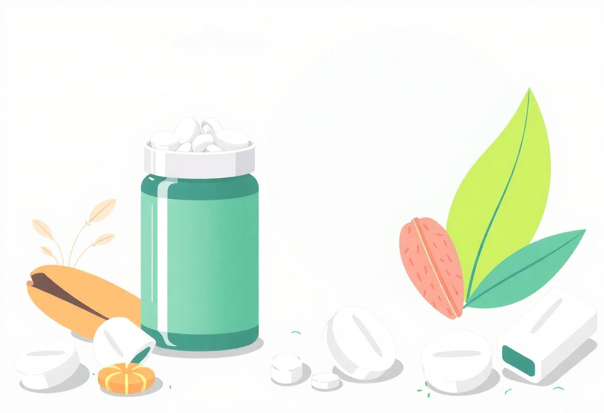 Image of magnesium complex supplements and health benefits.