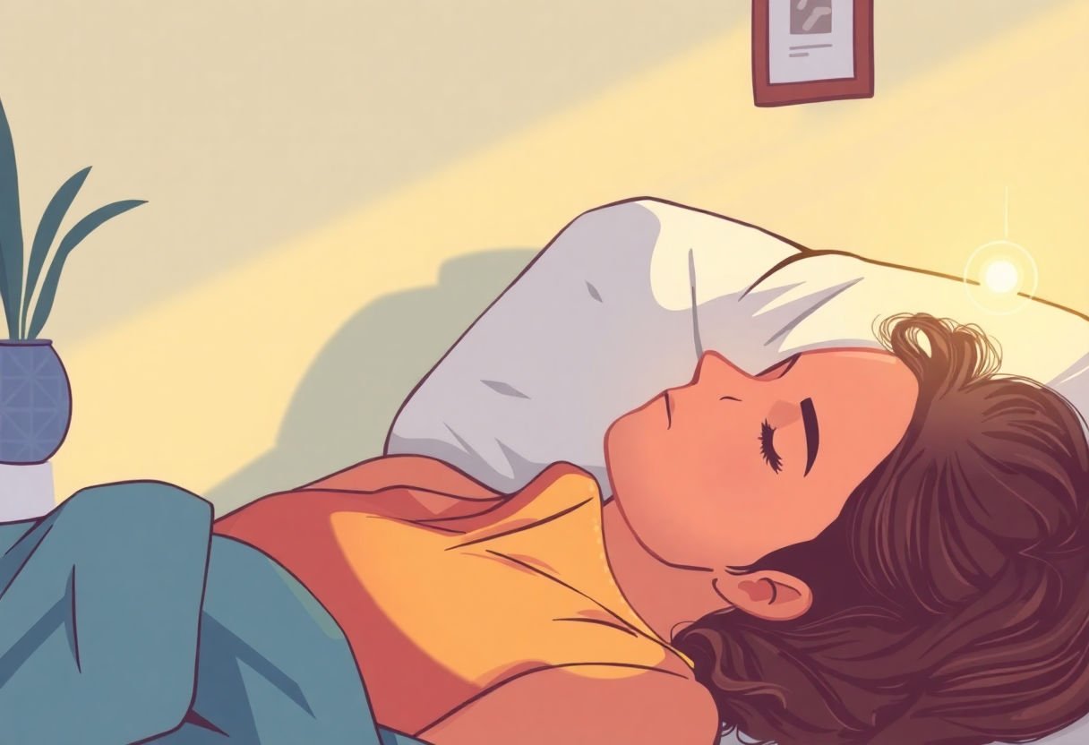 Magnesium supplements and a person feeling relaxed