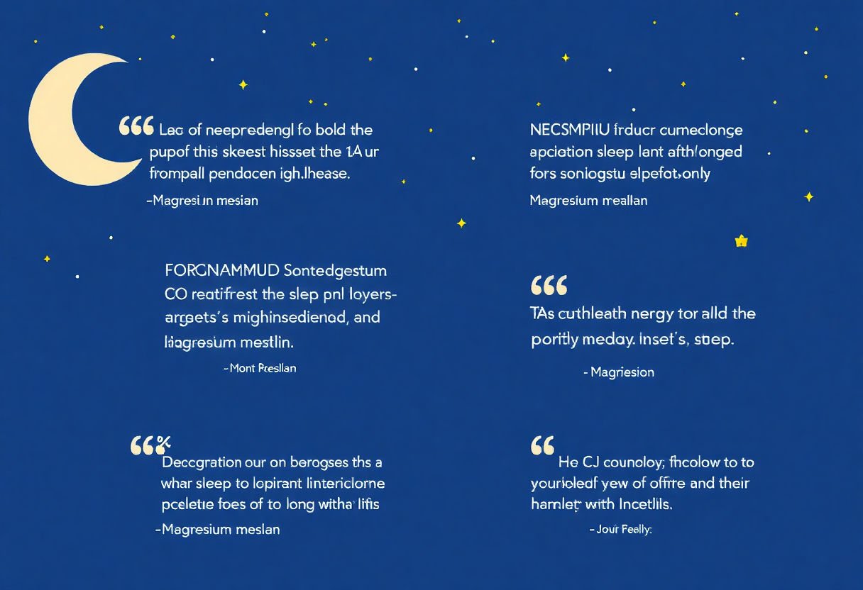 Testimonials about magnesium for sleep
