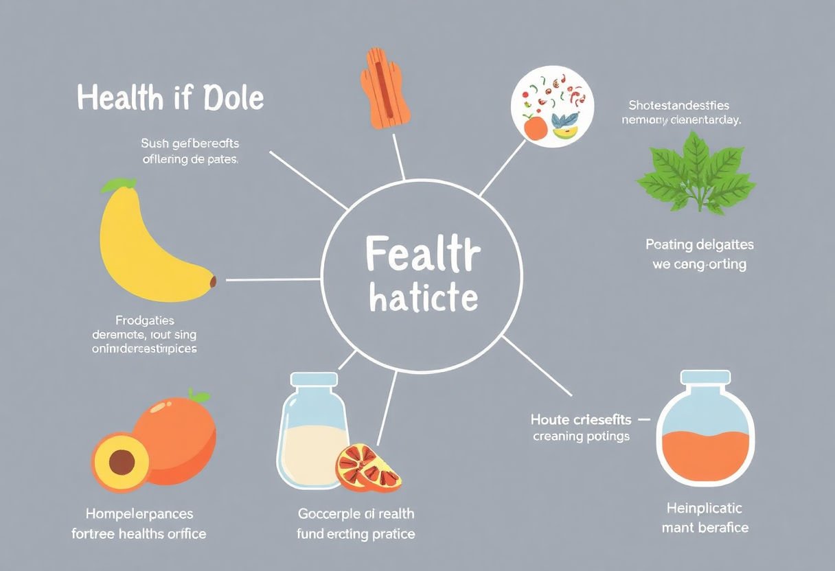 Infographic showcasing the health benefits