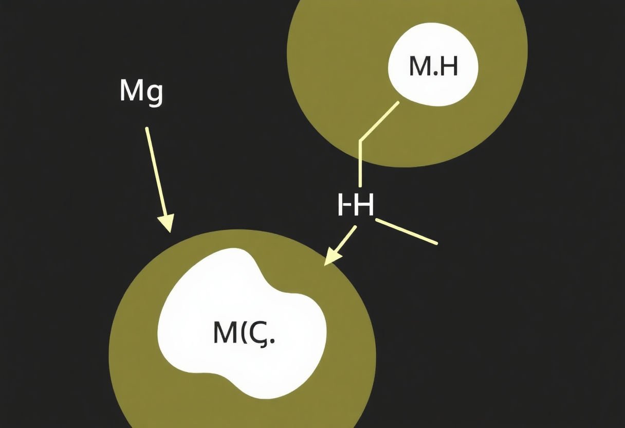 Diagram showing magnesium complex composition