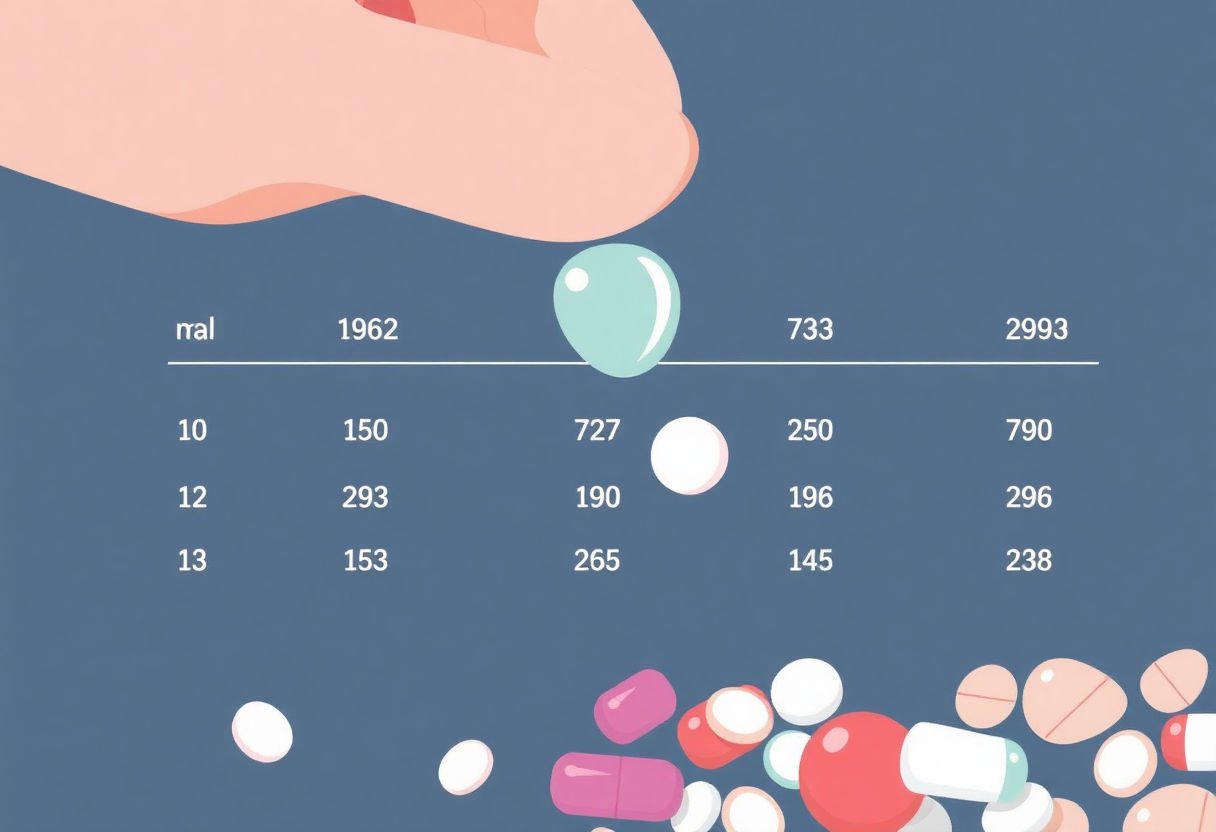 Pill dosage chart