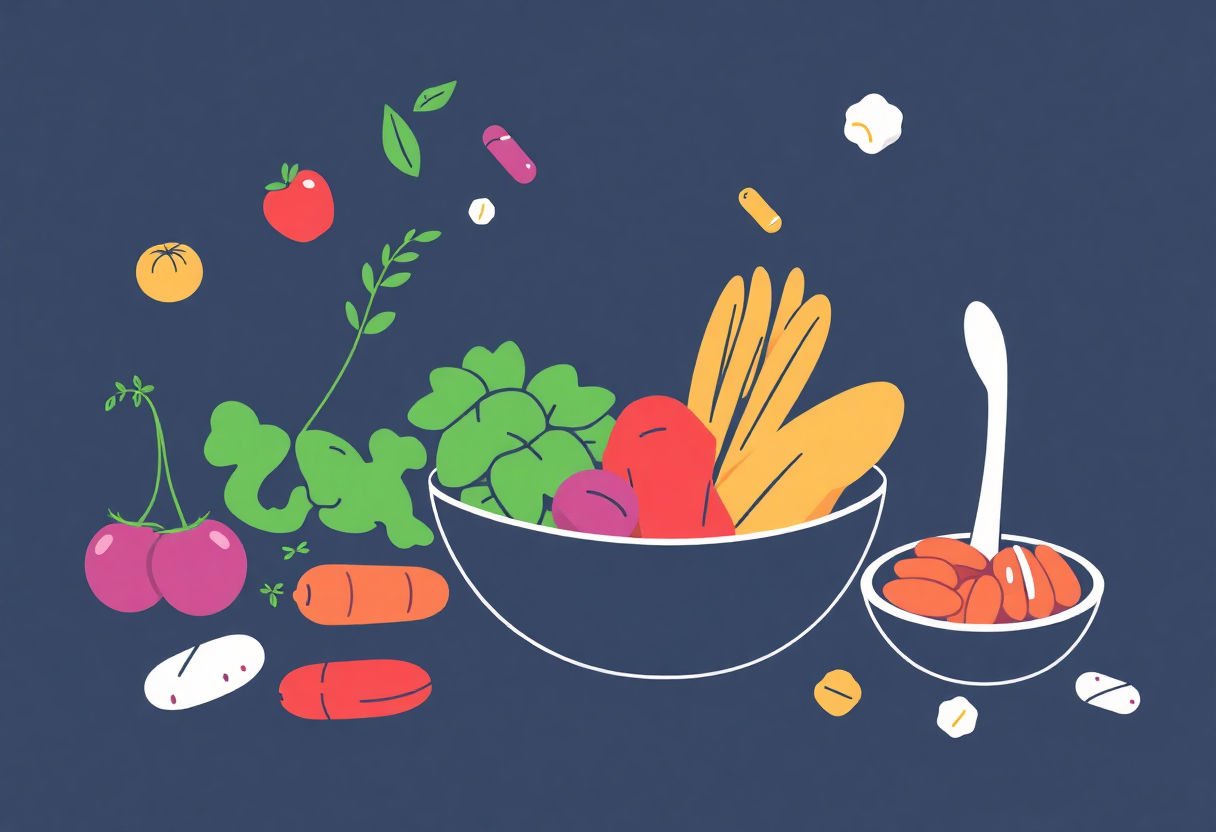 Balanced diet and supplements