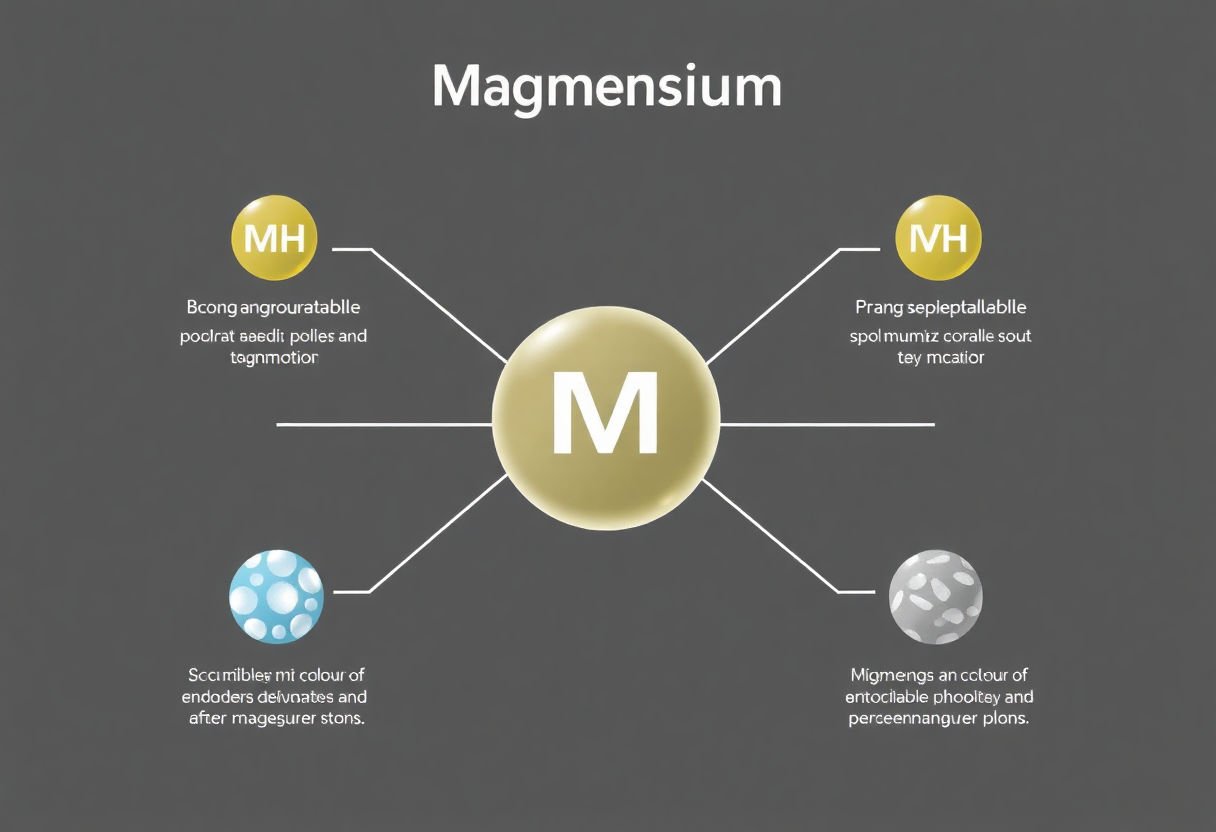 Diagram showing types of magnesium