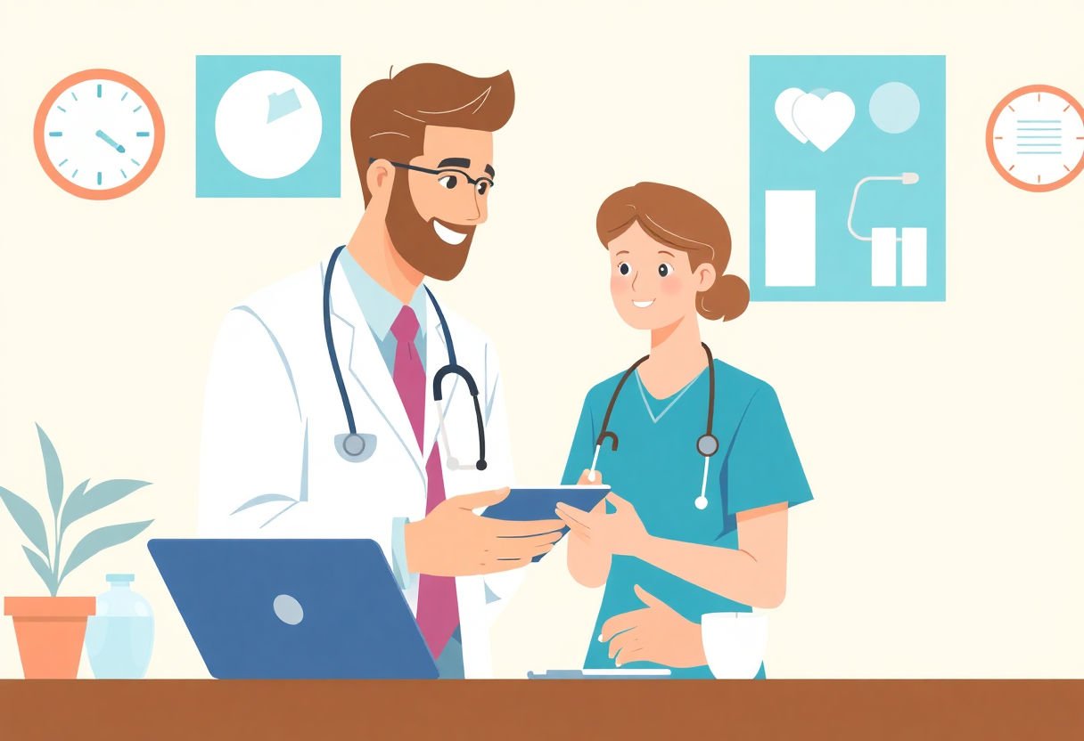 Consulting a healthcare provider