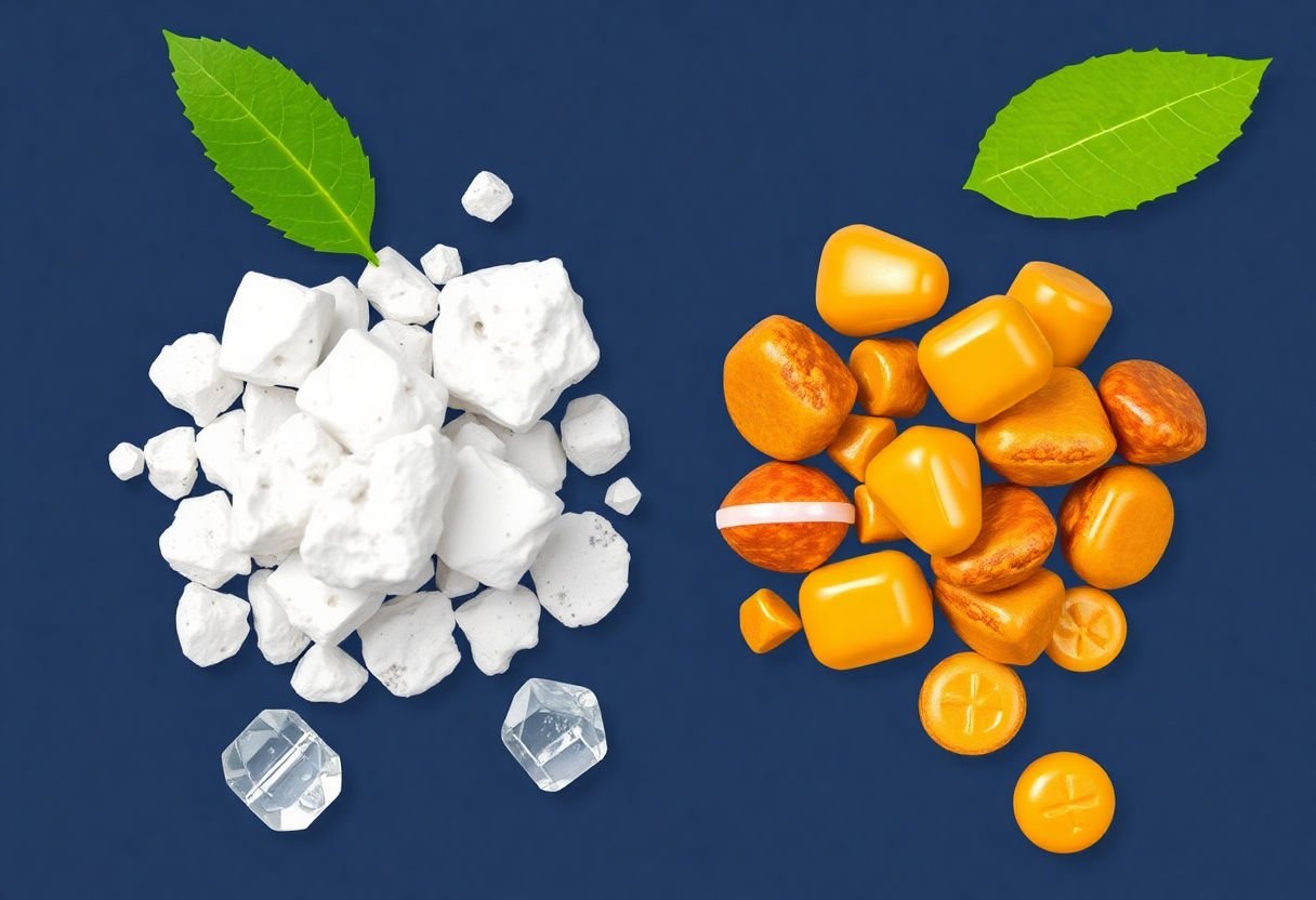 Different types of mineral supplements