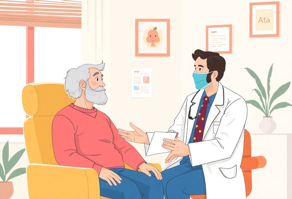 Doctor consulting a patient