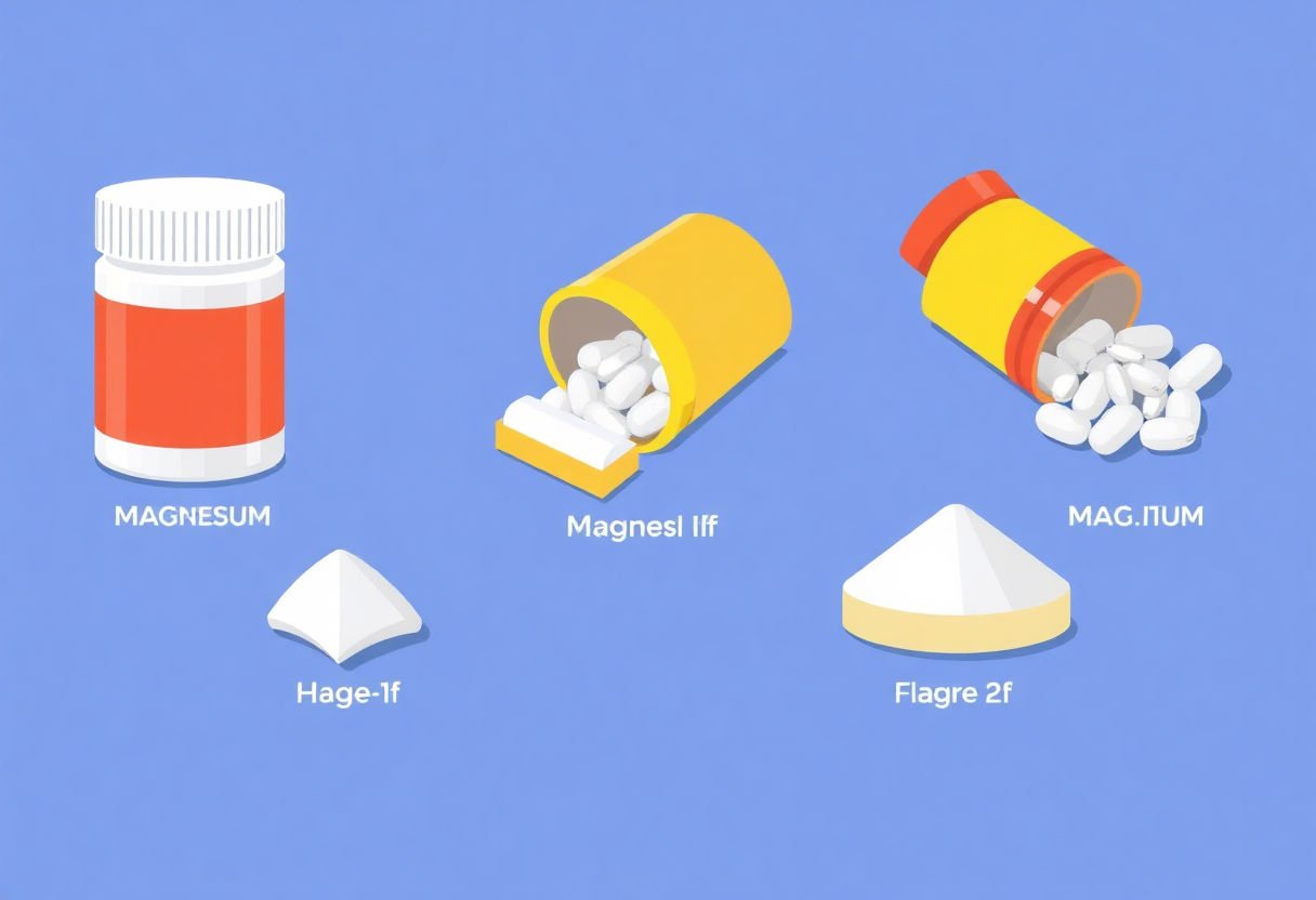 Different forms of magnesium supplements