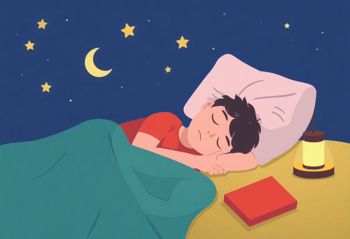 Person sleeping peacefully