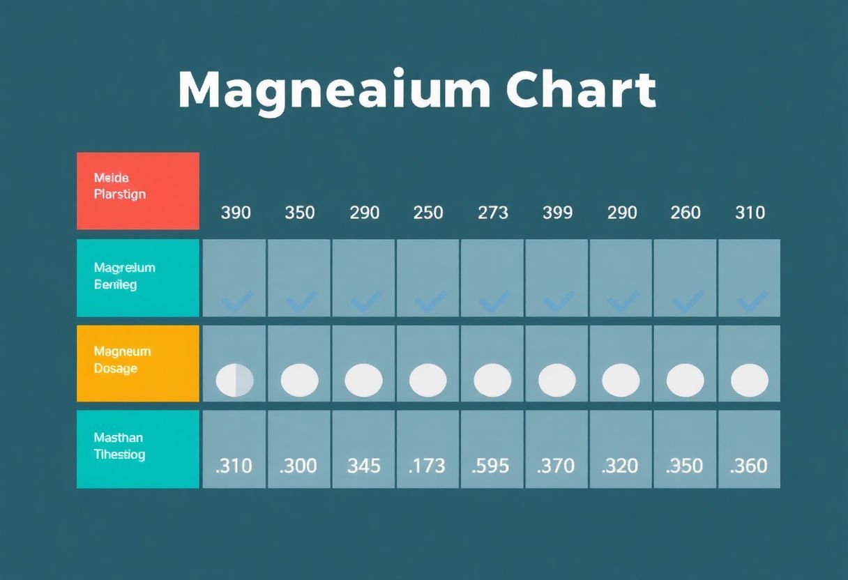 Magnesium dosage chart