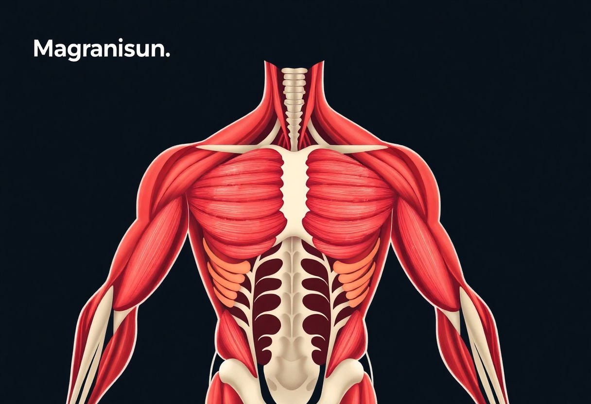 Muscle diagram showing magnesium