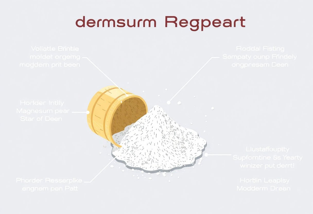 Powder magnesium supplement benefits illustrated