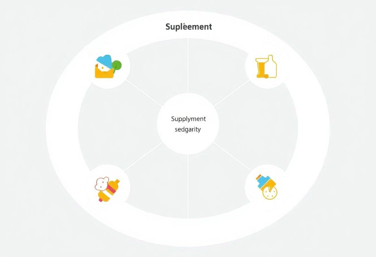 Diagram showing supplement interactions