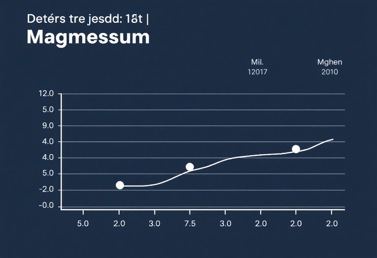 A recommended daily intake chart for magnesium
