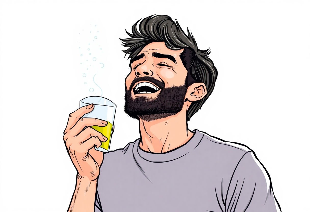 Person feeling energetic after magnesium intake